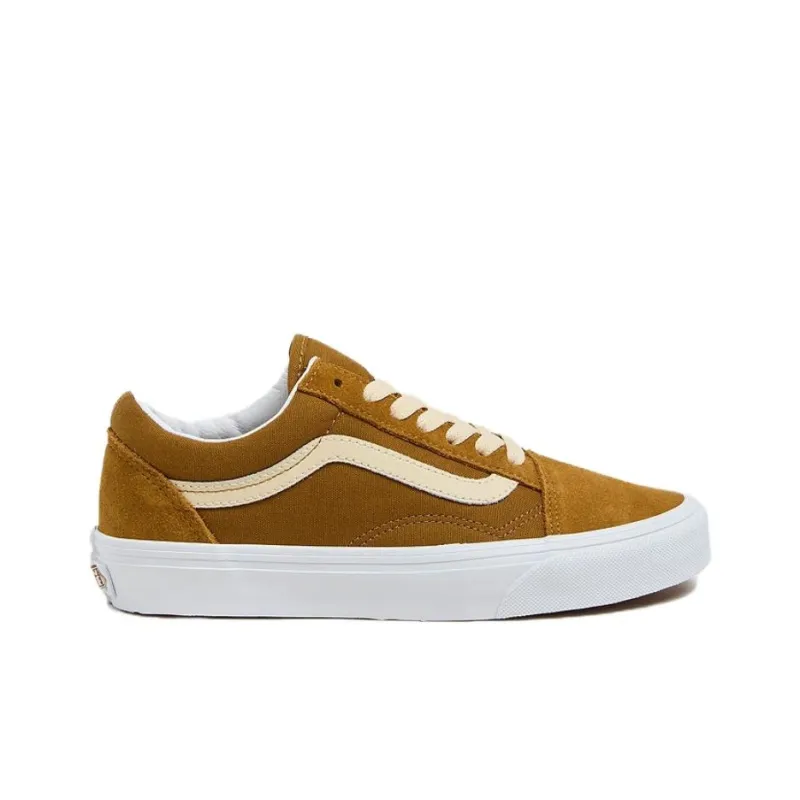 Vans Old Skool Anti-Slip Wear-Resistant Low-Top Skateboard Shoes Unisex Brown-1