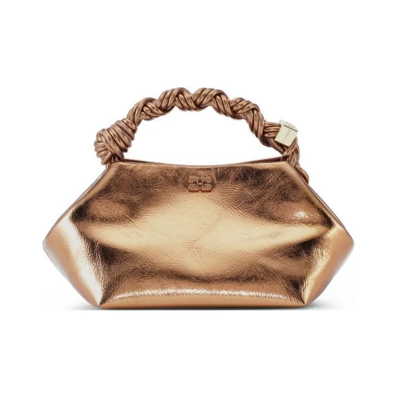 GANNI Small Bou Metallic Cross Body Bag-0