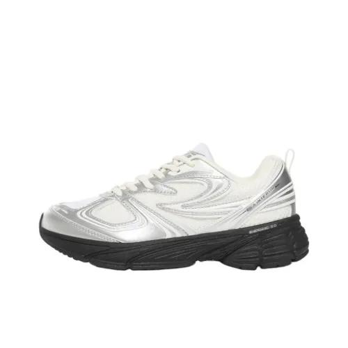 FILA Interrun Wear Resistant Low Top Casual Shoes Unisex White