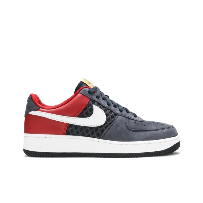 Nike Air Force 1 Low Premium Birds Nest Obsidian Red-1