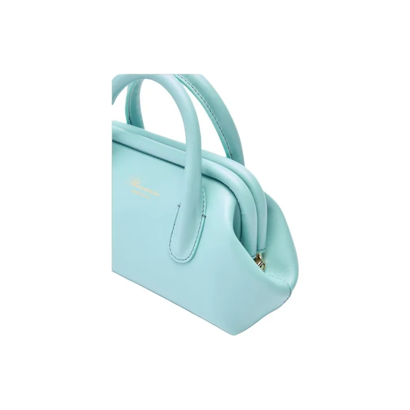 Blumarine Nappa Leather Shoulder Bag Crossbody Bag Handbag Mini Women's Light Blue-3