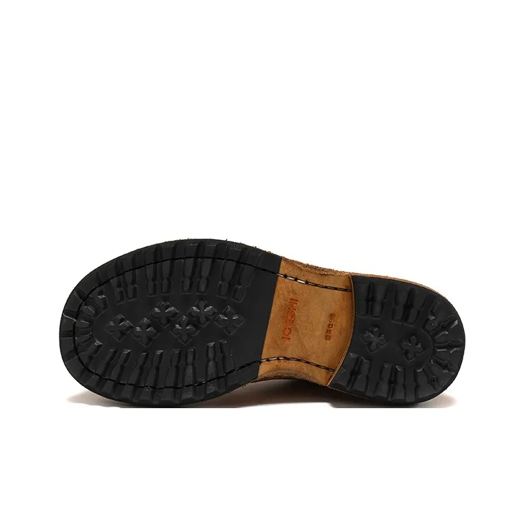 IGESHI Men's Casual Shoes Men Low Top Yellow-9