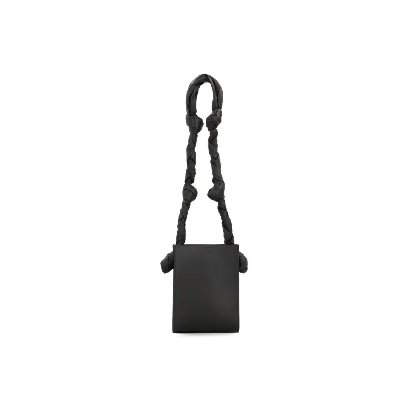 JIL SANDER Calfskin Square Handbag, Shoulder Bag Women's Black-1