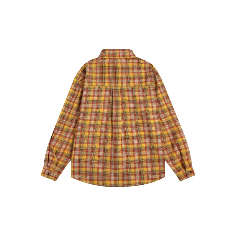 OTKSK Shirt Unisex Yellow Plaid-1