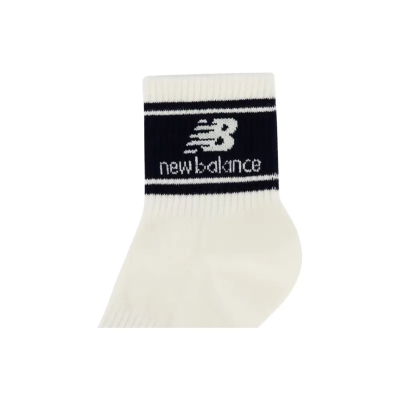 New Balance Mid Calf Socks Unisex 1 Pack White-2