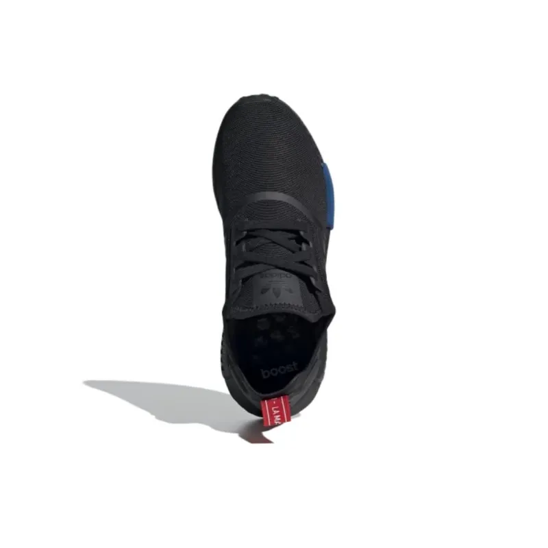 Adidas Originals NMD_R1 Shock Absorbers With Slip Resistant Features Low Top Casual Running Shoes Men Black-3