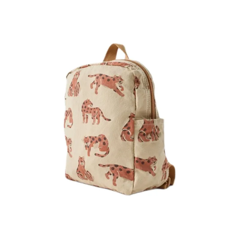 ZARA Cotton Backpack Men's Light Beige Yellow-1