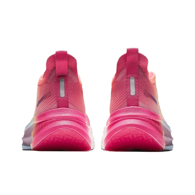 ANTA Running Shoes Women's Low Top Fluorescent Cold Peach Pink/Gentian Pink/Aqua Blue/Egg White Color-4