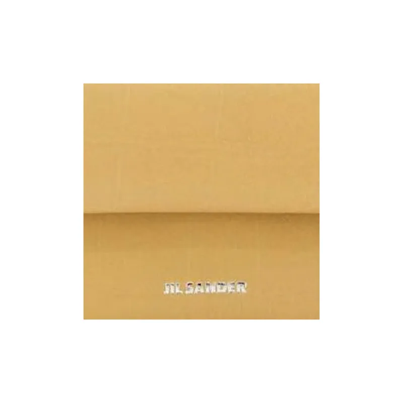 JIL SANDER Leather Wallet Women's Yellow-4