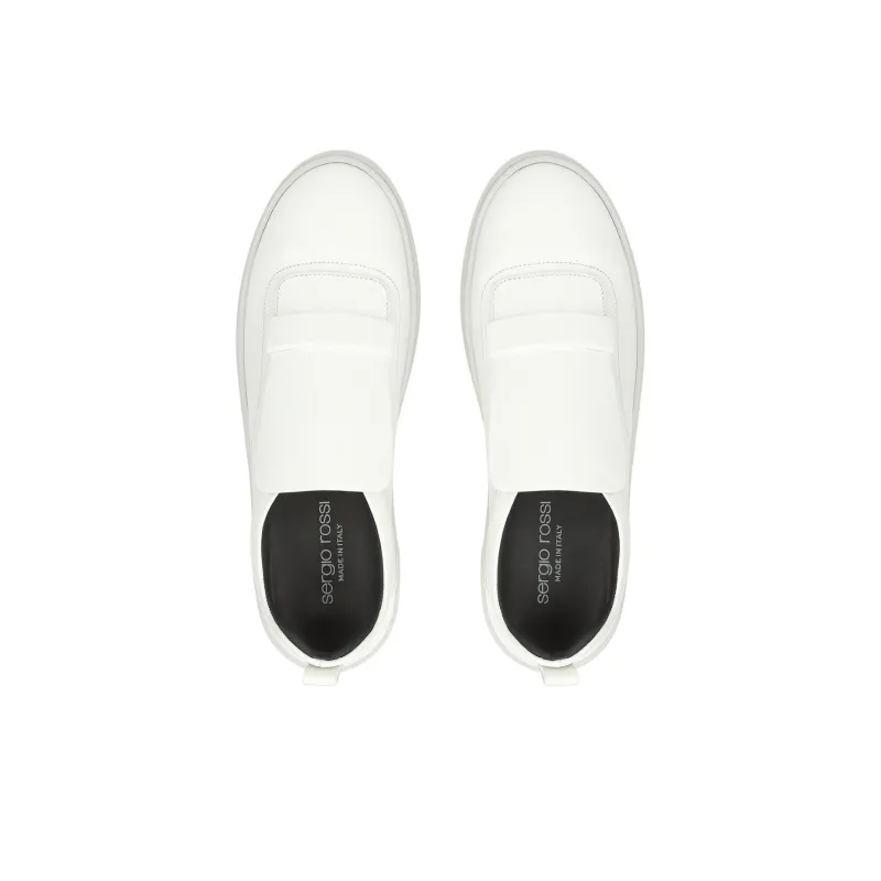SERGIO ROSSI Sr1 Addict Low-Top Skateboard Shoes Men White-3