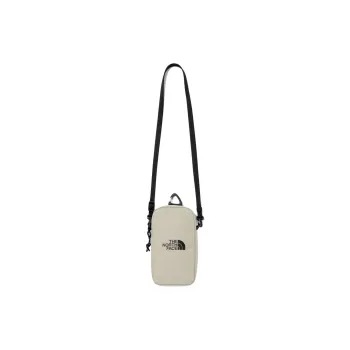 THE NORTH FACE Nylon Shoulder Bag, Crossbody Bag Mini Unisex Light Beige
