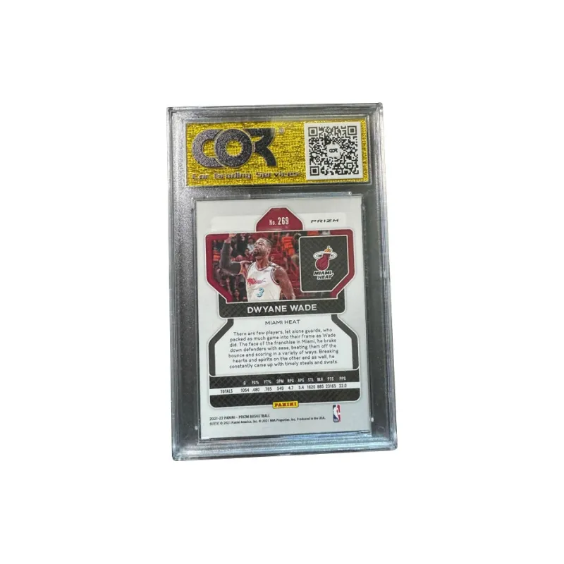 PANINI Dwyane Wade Prizm 2021 22 Miami Heat COR Refringence Graded Cards 1 Pc-1