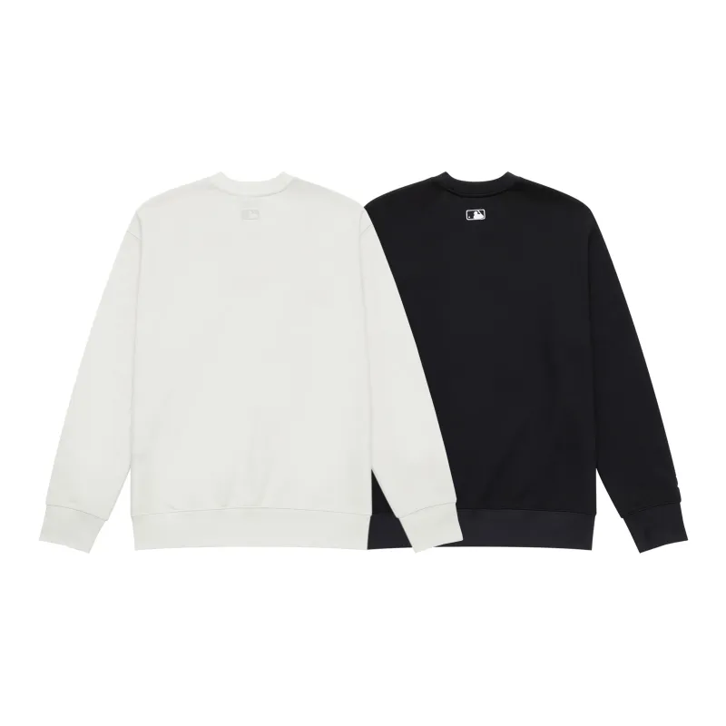MLB MLB Preppy Style Collection New York Yankees 24FW Couple Bestie Early Autumn Sweatshirt Unisex 2 Pack Cream Black-1