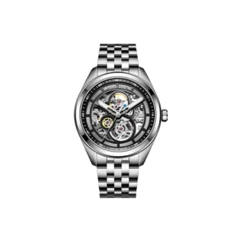 ERNEST BOREL Automatic Mechanical Movement Men Watch Black Dial