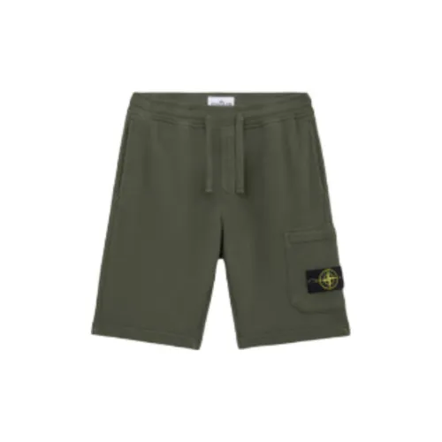 STONE ISLAND Casual Shorts Men Dark Green