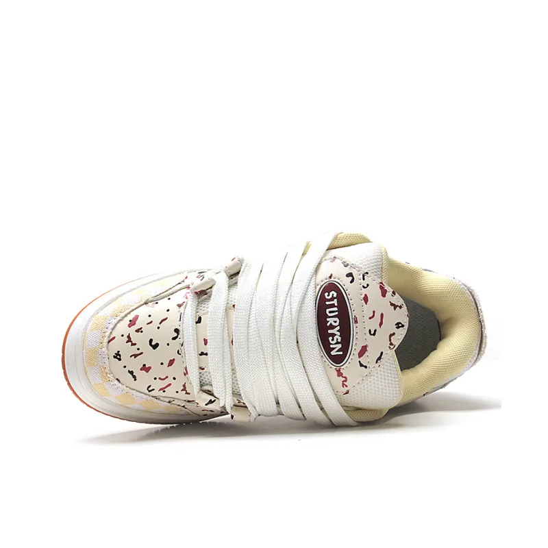 STUR YSN Wear resistant And Lightweight Low Top Skateboard Shoes Unisex Cranberry-5