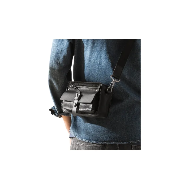 Back step Shoulder Bags Black-4