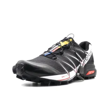 SALOMON SPEEDCROSS PRO Abrasion Resistant Low Top Trail Running Shoes Men Black White
