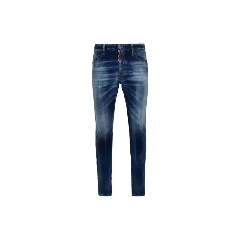 DSQUARED 2 Logo Patch Distressed Slim Fit Jeans-1