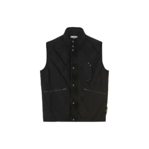 STONE ISLAND Vests Unisex Black