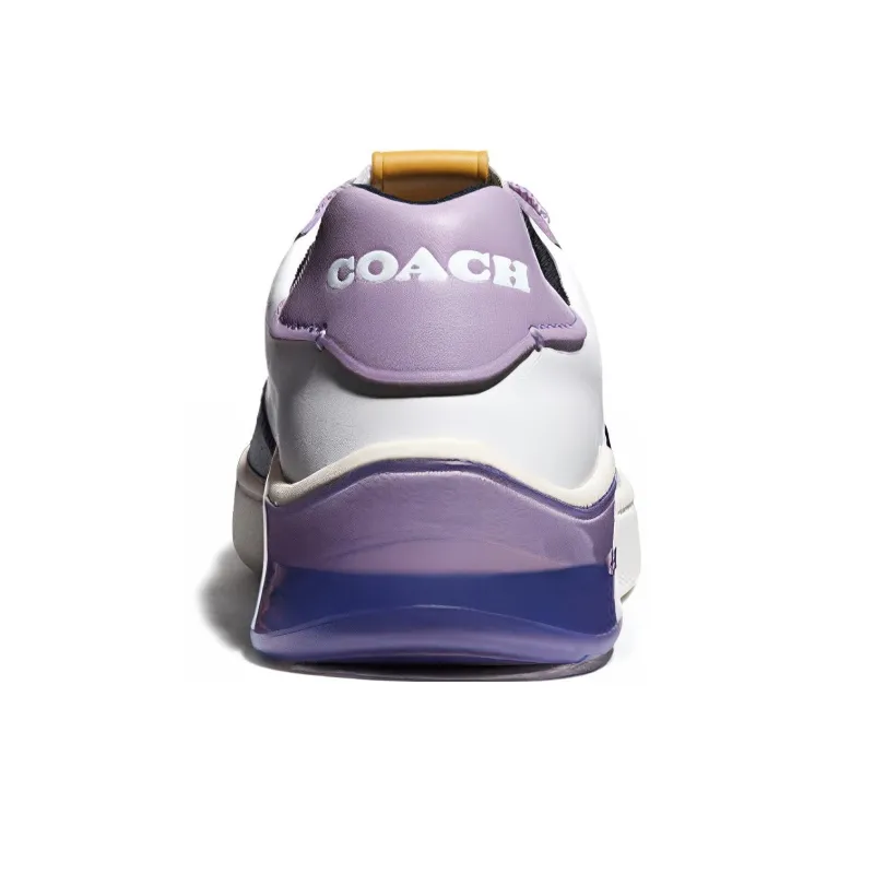 COACH CitySole Court Stylish Skateboarding Shoes Women's Purple-3