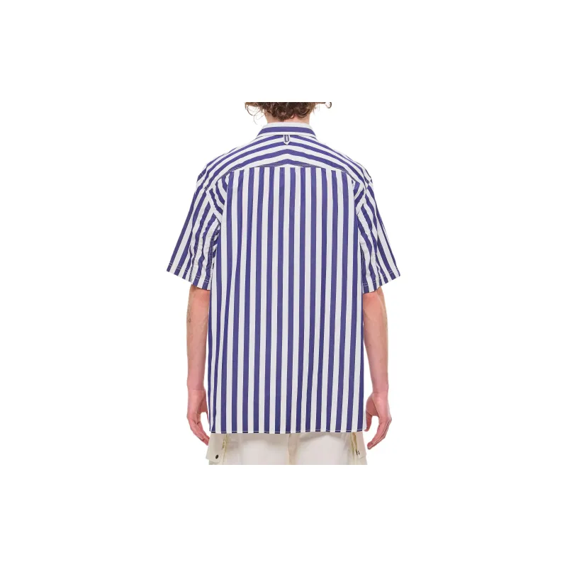 JUNYA WATANABE Short Sleeved Striped Poplin Shirt-1