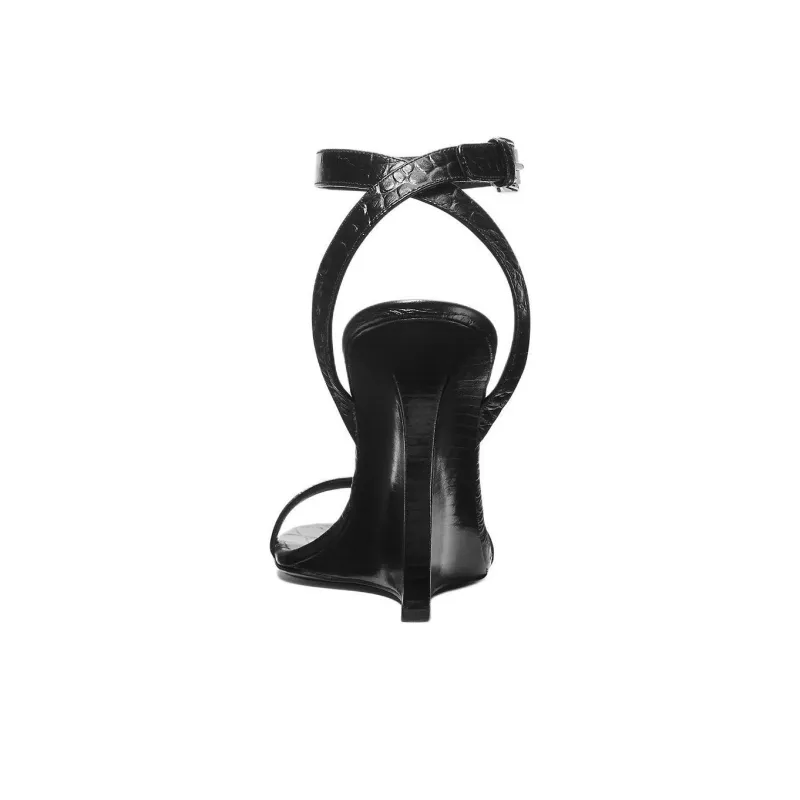 MICHAEL KORS Claudia Strap Sandals 10cm Women's Black-3