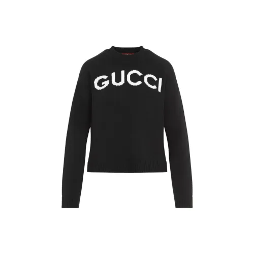 GUCCI Logo Intarsia Knit Sweater