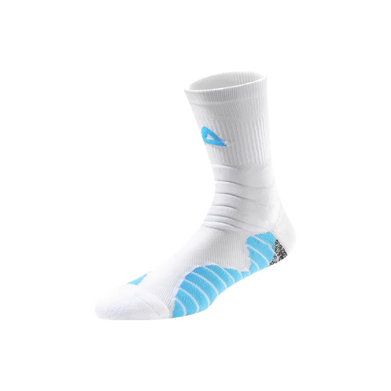 PEAK Basketball Socks Unisex 3 Pack White Blue-20