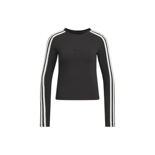 Adidas T-Shirts Women's Black/Jade White