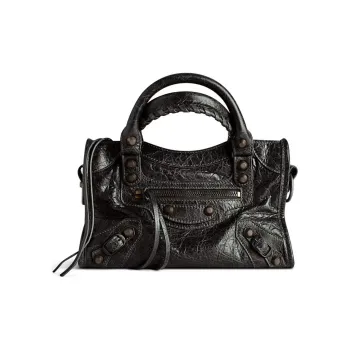 Balenciaga Arena Storico Lambskin Shoulder Bag, Crossbody Bag, Handbag Mini Women's Black