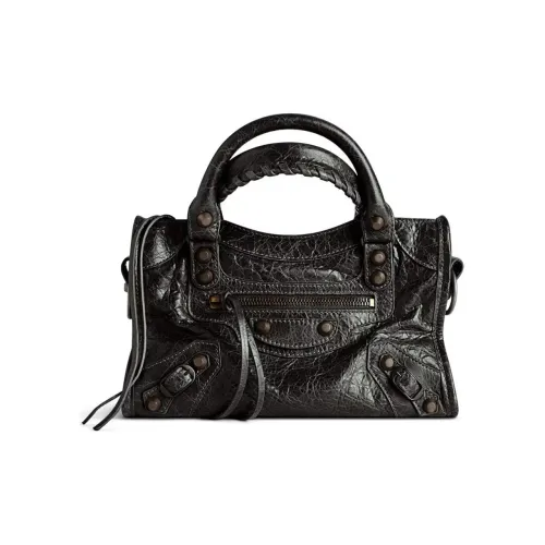 Balenciaga Arena Storico Lambskin Shoulder Bag Crossbody Bag Handbag Mini Women's Black