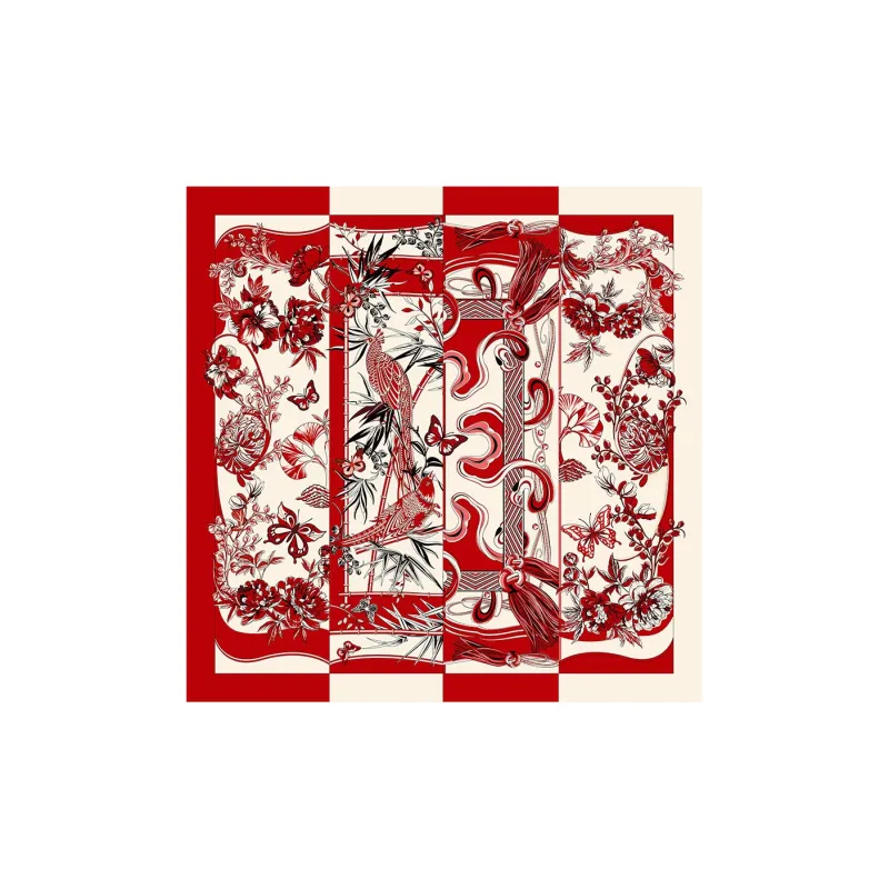 WENSLI Mulberry Silk Scarves Women's-7