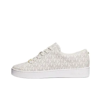 MICHAEL KORS Keaton Low-Top Skateboard Shoes Women's Vanilla