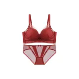 Burgundy Bra+Burgundy Underpants