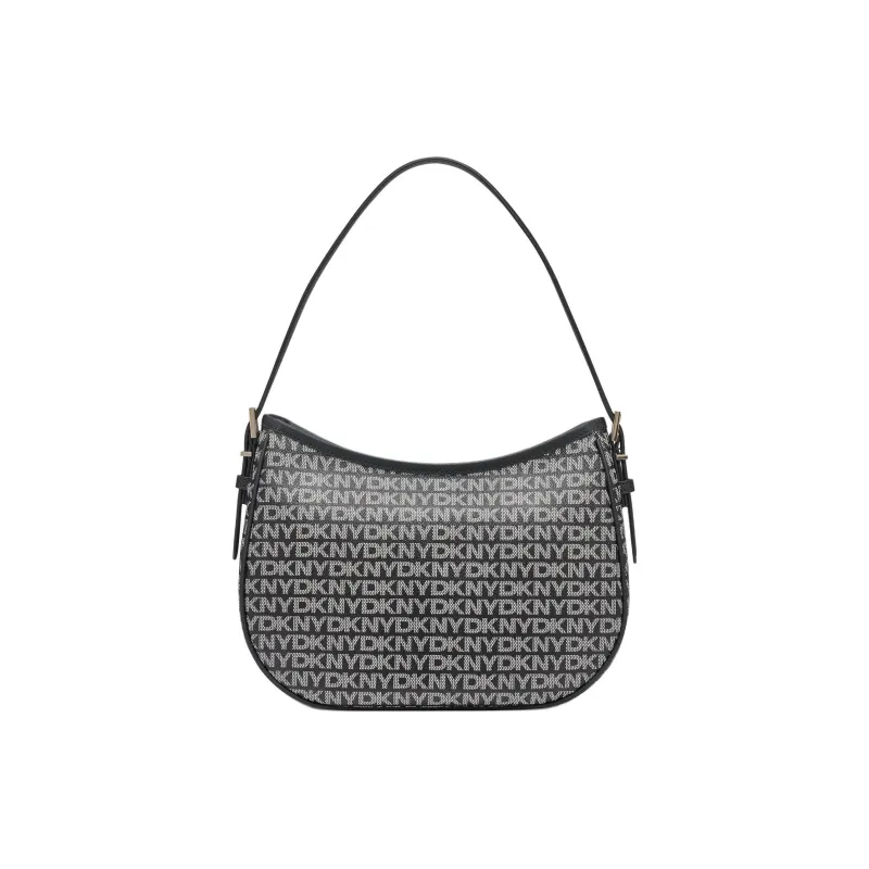 DKNY Soft Leather Hobo Bag One Shoulder Handbags Women's Black-2