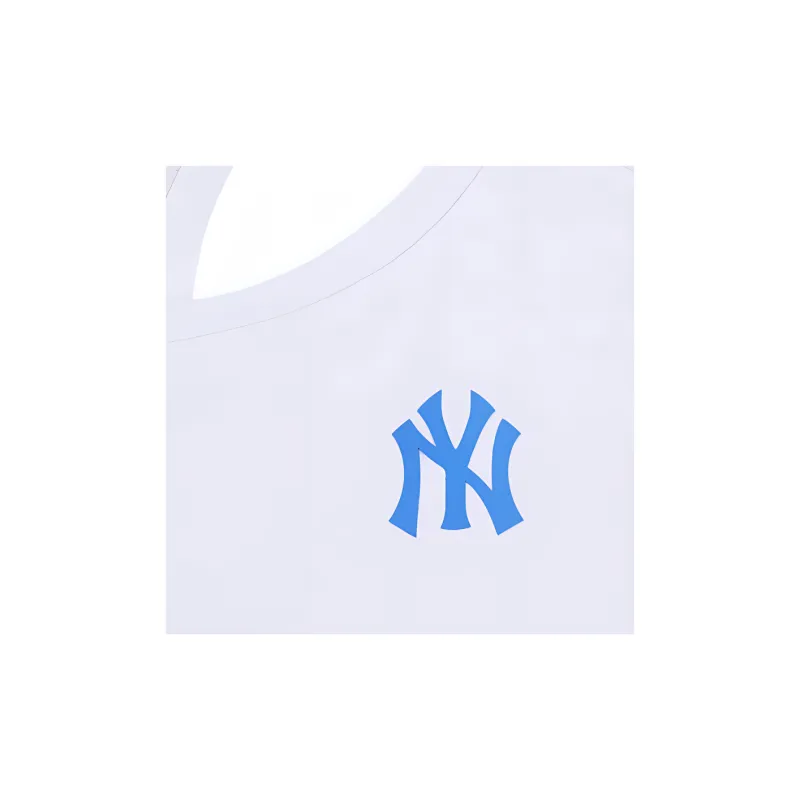 MLB New York Yankees Sleeveless Sports Shirts Women's White-4