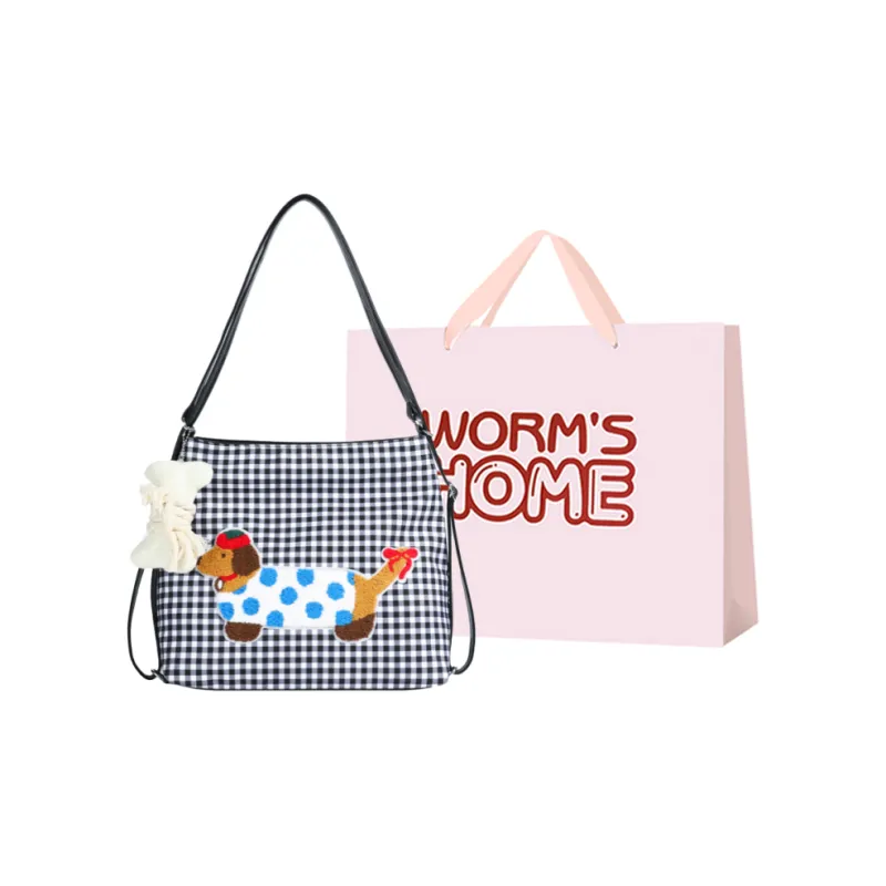 Worm's Home Canvas Backpack Shoulder Bag Regular Women's Multicolor-3