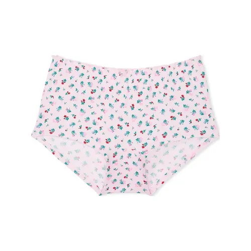 Victoria's Secret PINK Cotton Boyshort Panty / Pink Tulip Floral Print Underpants Women's 1 Pack Pink Floral