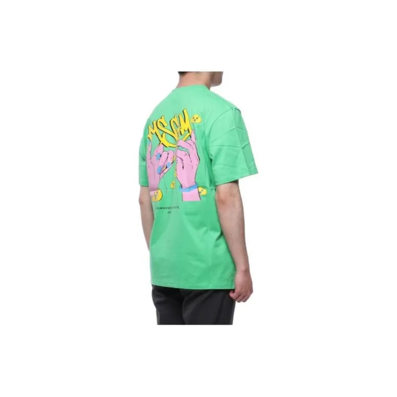MSGM T Shirts Men Green-1