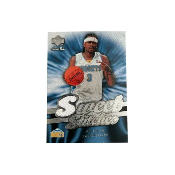 UPPER DECK 2007 08 Iverson Nuggets Era Sweet Shot Game Used Jersey Card Condition Approved Sports Cards 1 Pc