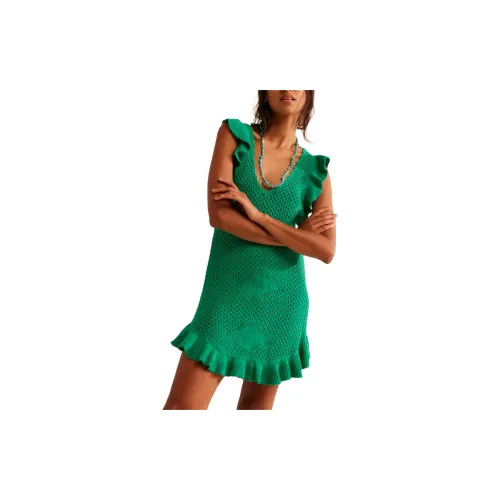 FREE PEOPLE Short-Sleeved Dresses Women's Golf Green