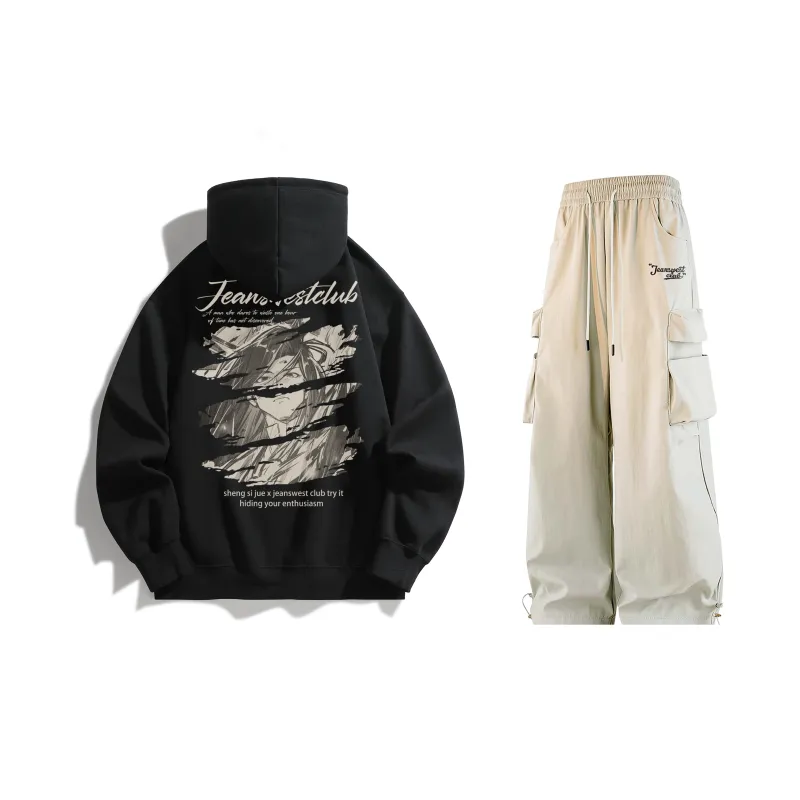 JEANSWEST CLUB x SHENGSIJUE LIANMINGKUAN Sweatshirt Set Unisex-11