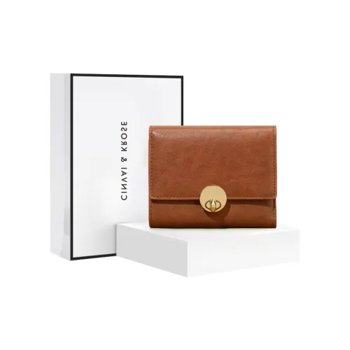 Simvay Clos Wallets Brown Includes Brand Shopping Bag+Box