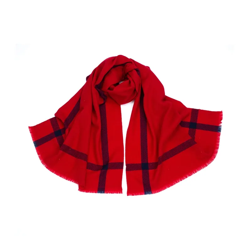 NAME.S 100% Sheep Wool Knit Scarves Unisex Multicolor Gift For Elders Box Shopping Bag-3