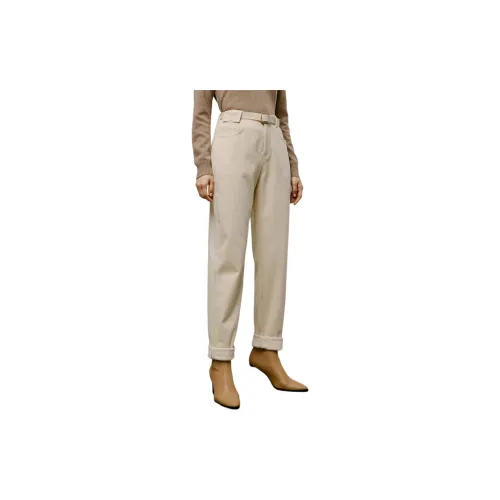 TKY SHOP Casual Pants Women's Beige