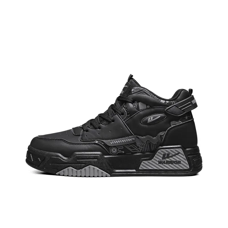 Warrior Height-Enhancing Wear-Resistant Lightweight High-Top Skateboard Shoes Men-14