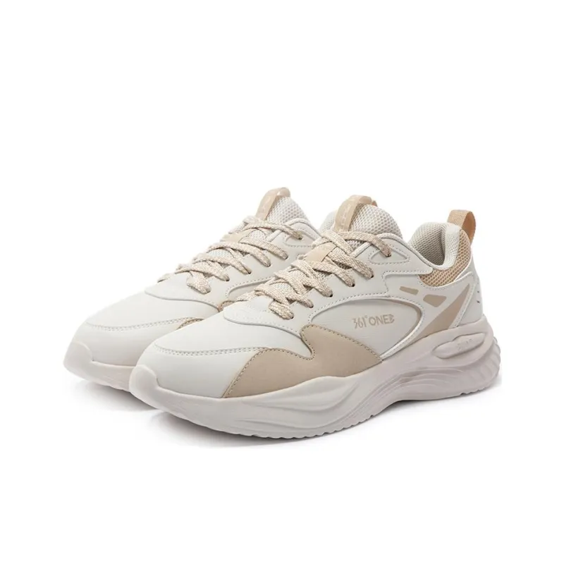 361° Wear resistant Non slip And Breathable Low Top Casual Shoes Men White Brown-2