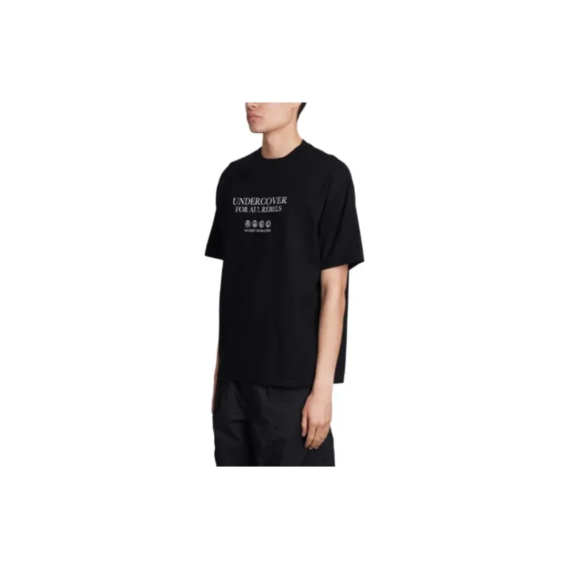 UNDERCOVER Slogan-Printed Crewneck T-Shirt-2