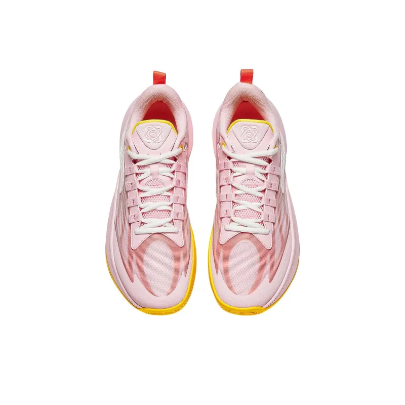 Anta Instantaneous 1 TD Honey Peach Cushioning, Wear Resistant Low Top Basketball Shoes Men's Pink-3